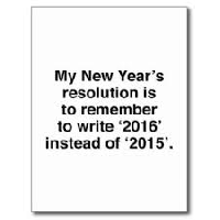 New Year Resolution Postcard