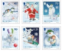 30 used Christmasstamps #2