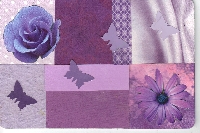 WIYM: Color Series: Purple Handmade Postcard
