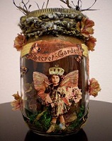 Pagan Whimsy Jar: Hearth & Home Theme