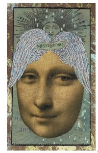 Mona in Art Postcard