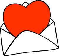 :) ~ Mail Art Envie-- - Hearts / Love