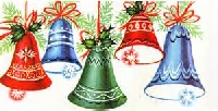 Christmas card into postcard #4 - bells