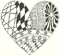 Zentangle Heart