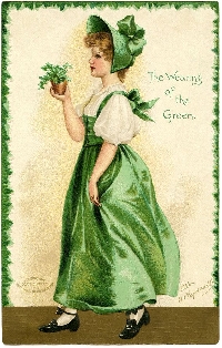 St. Patrick's Day Binder Trading Card