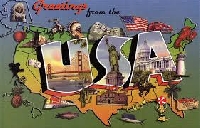 My Big Fat SC Postcard Swap #1 - USA