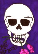 sharpie postcard Halloween/Dia de los Muertos