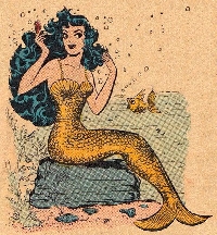 VC: Vintage Mermaid ATC