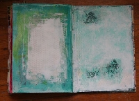 Green is for March 5x5 journal page