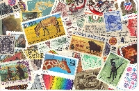 HMPC:  Postcard Covered in Stamps