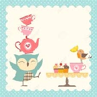 Note card, Tea and Stickers
