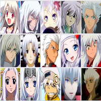 Anime Character Hair Color ATC #1 White