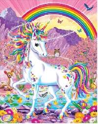 Lisa Frank Coloring book ATC #1 Unicorns