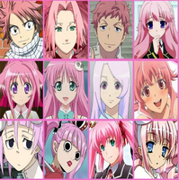 Anime Character Hair Color ATC #2 Pink