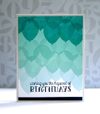 Hand Stamped card *birthday*