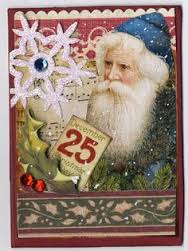 christmas post STAMP styled ATC ornie