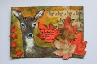 USAPC:  Fall Themed Mail Art with Flat Surprise