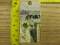VTH: Handmade bookmark with postage stamp