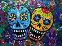 Day of Dead/Sugar Skull Art Journal Page
