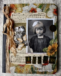 AACG: Stitches and Layers ATC with a Vintage Child