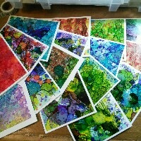 IS: Alcohol Ink Note cards (USA only)