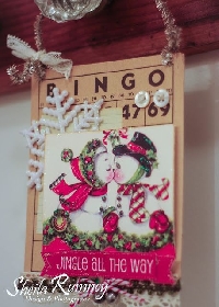 VC:  Altered Bingo Card:  Christmas!