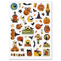 3 Sheets of Halloween Stickers
