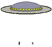AMMM: Robot, Alien, UFO Postcard