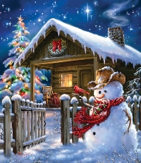 Christmas/Holiday card swap #1 - Snowman