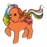 My Little Pony ATC Swap Series 2 Orange