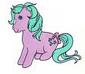 My Little Pony ATC Swap Series 6 Purple
