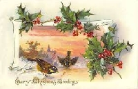 Christmas *Post*card with a theme #2 Bird(s)