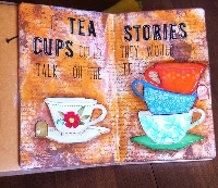 Cuppa-Tea AJP (Art Journal Page)