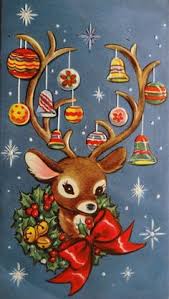 Christmas *Post*card with a theme #5 Reindeer