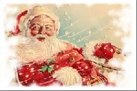 Christmas *Post*card with a theme #6 Santa Claus
