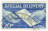 Vintage Postcard & Stamps USA