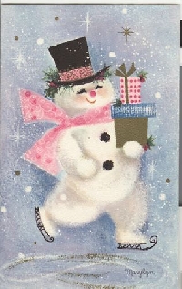 GAA:  Vintage Snowman ATC!