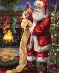 Christmas/Holiday card swap # 6 - Santa Claus