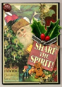 Vintage Christmas ATC