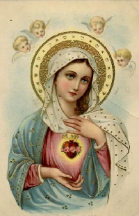 GAA:  Vintage Mother Mary ATC