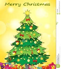 CHRISTMAS TREE CARD - USA 