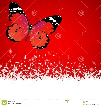 Matching Butterfly ATC #1~RED