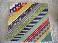 Sew as you go Striped Quilt Block! International