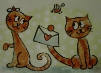 CHWH: CAT Postcard + decorations