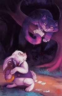Cheshire cat and White Rabbit