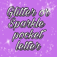Glitter Pocket Letter 