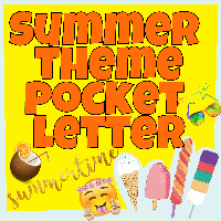 Summer Theme Pocket Letter 