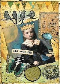 AACG:  Vintage Collage ATC
