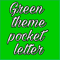 Green Theme Pocket Letter