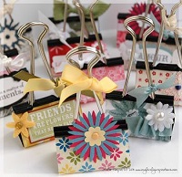 Decorated Binder Clips
